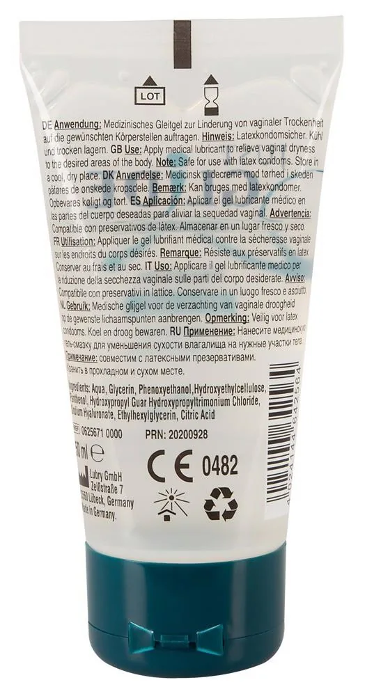 Just Glide Premium — Water-Based Moisturizing Lubricant, 50 ml