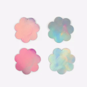 Secret Play WOW BOOBS! Flower Nipple Pasties – Holographic, 2 Pairs
