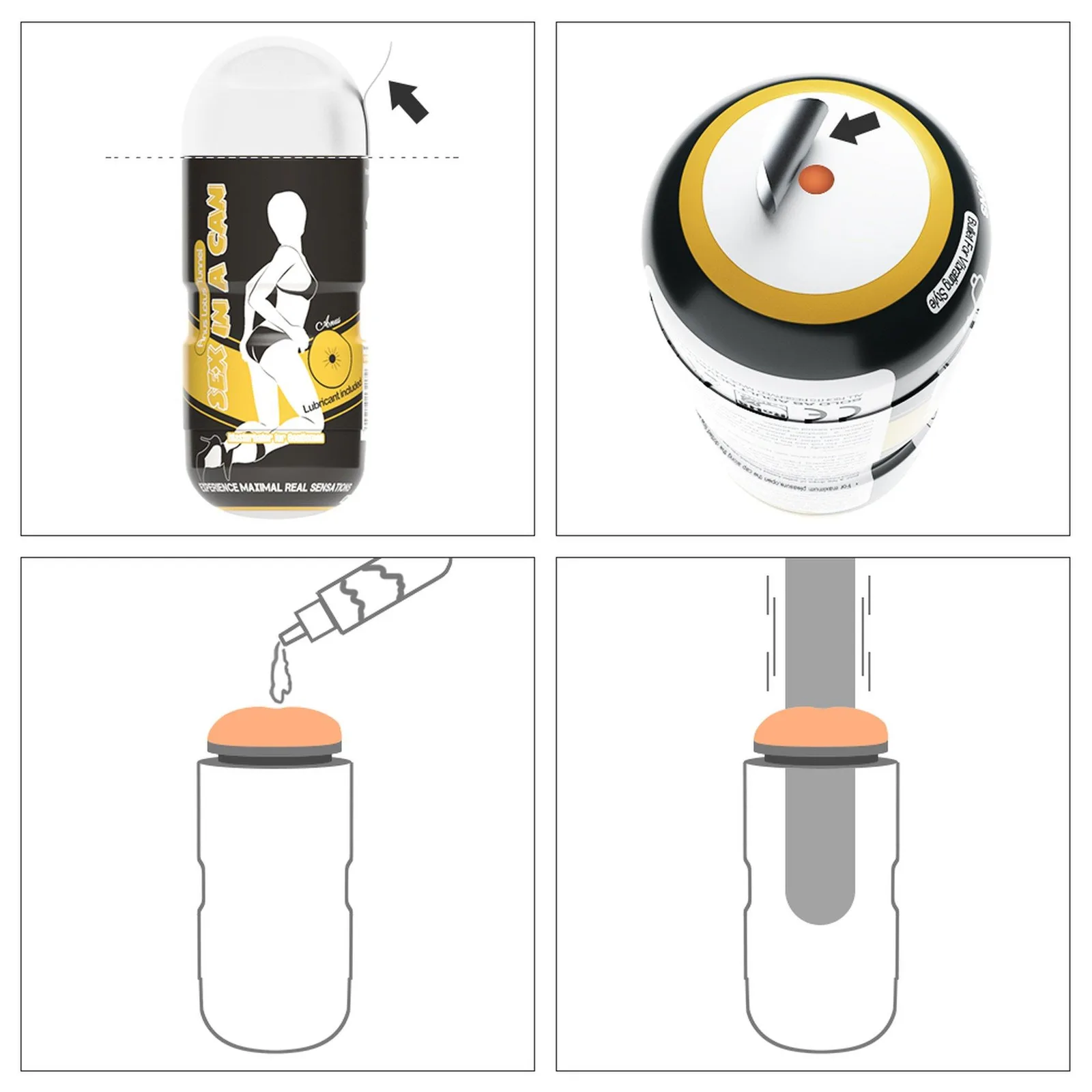 Lovetoy Sex In A Can Anus Stamina Tunnel Masturbator