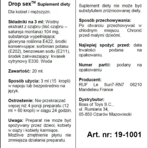 Ruf Drop Sex Dietary Supplement 20 ml