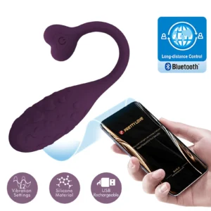 Pretty Love Fisherman Purple Vibrating Egg with App Control