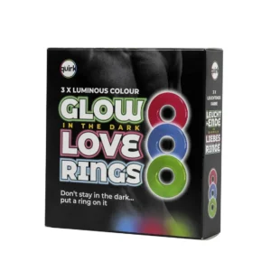 Spencer & Fleetwood Glow-in-the-Dark Love Ring Set of 3