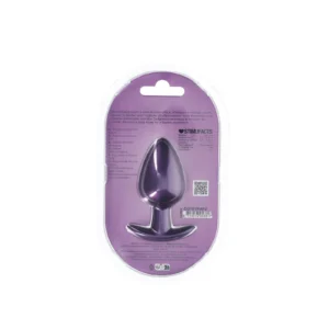 Ouch! Smooth Silicone Anal Plug Large Metallic Purple