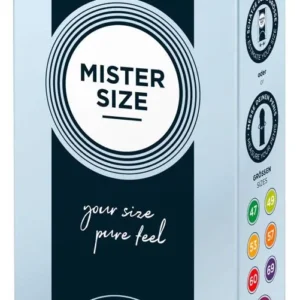 Mister Size 64 mm — 10 ultra-thin latex condoms