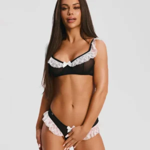 Obsessive Naughty Maid 3-Piece Maid Costume Set, Size L/XL