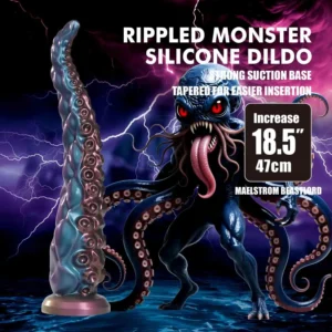 Power Monsters Maelstrom Beastlord 47 cm Rippled Silicone Dildo