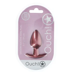 Ouch! Medium Smooth Silicone Anal Plug in Rose Gold