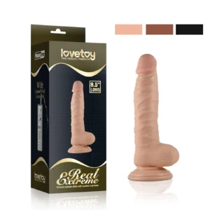 LoveToy Real Extreme Dildo 8.5" with Suction Cup