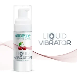 Amoreane Liquid Vibrator Cherry Water-Based Lubricant 30 ml