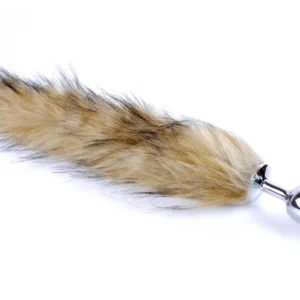 B - Series HeavyFun Plug-Fox TAIL Brown XL Anal Plug with Fox Tail