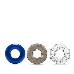Blush Stay Hard Triple Stretch — Set of 3 Cock Rings