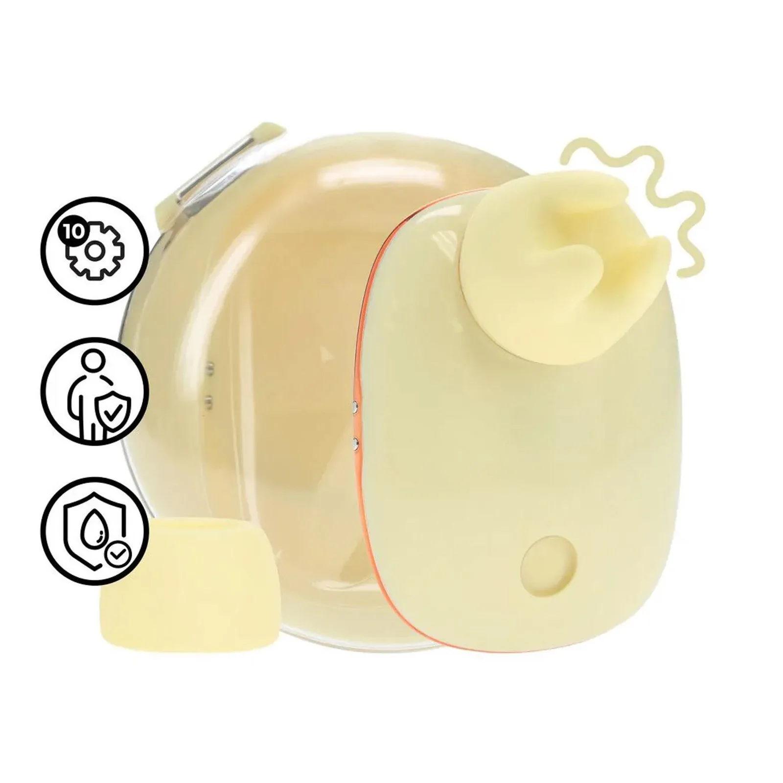 Loveline Dreamsicle Compact AirTap Dual-Function Vibrator – Yellow