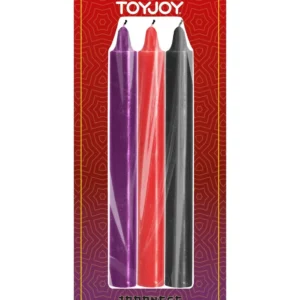 ToyJoy Japanese Drip Candles Multicolor – Set of 2 Soy Wax Candles for Sensual Temperature Play