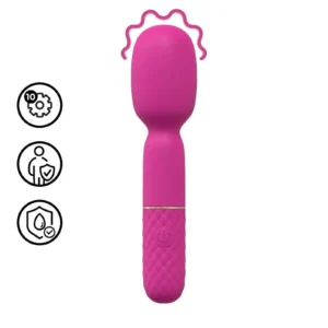Loveline Mini Wand Vibrator in Pink