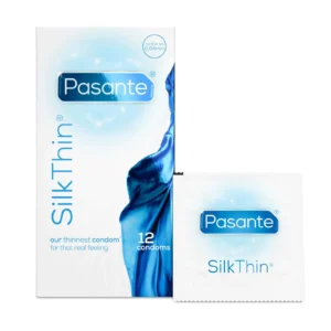 Pasante Silk Thin Ultra-Thin Condoms, 12 Pack