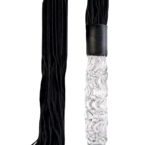 Icicles No. 38 — Glass Dildo with Leather Flogger