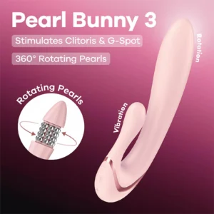 Satisfyer Pearl Bunny 3 Rose Dual-Action Rabbit Vibrator