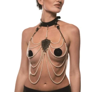 Guilty Pleasure Pearl Pleasure Collar — Pearl-Adorned Choker