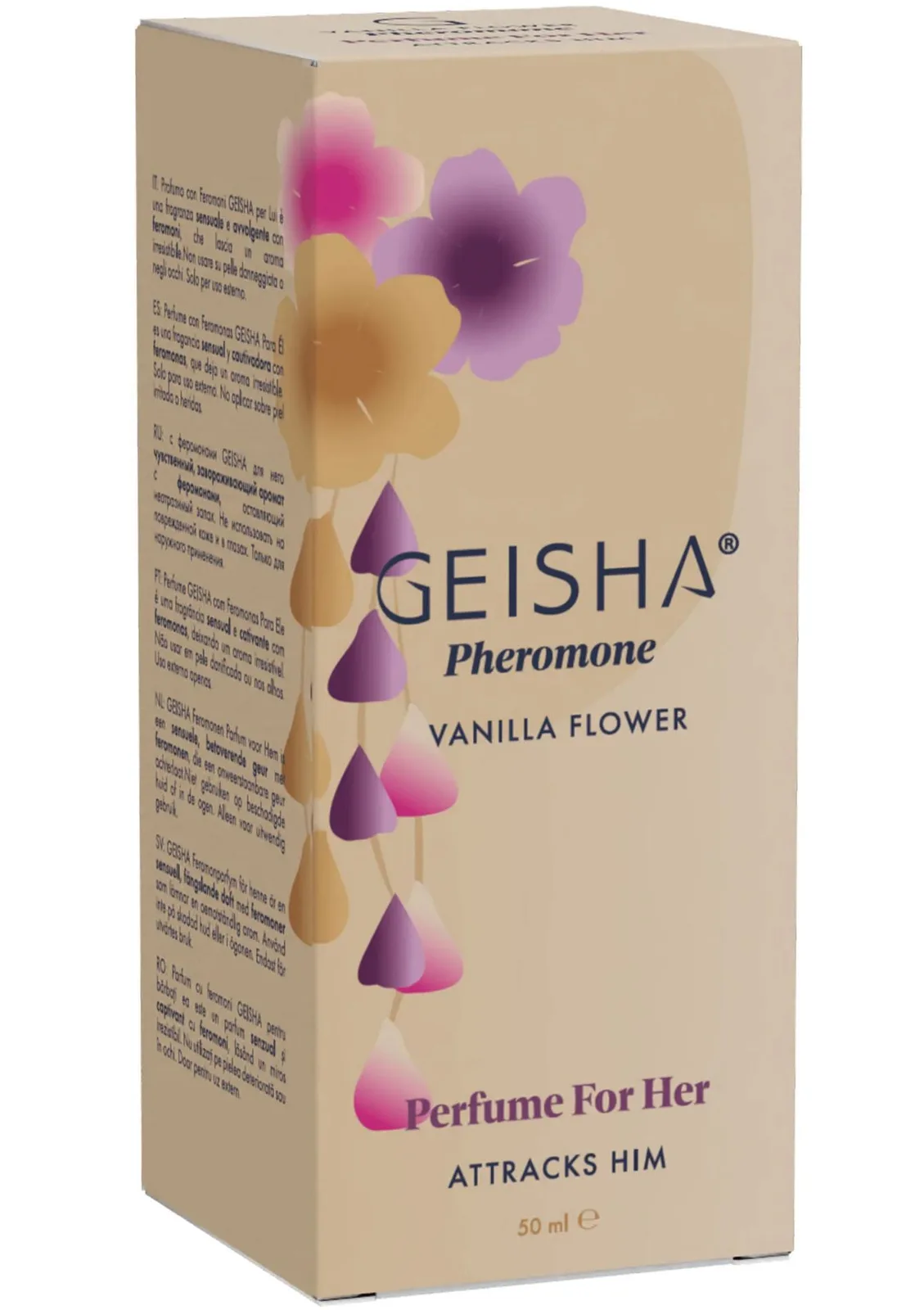 Geisha Vanilla Flower Pheromone Perfume for Her, 50 ml