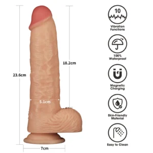 Lovetoy Vibrating Strap-On Set 9.5" – XS/S/M