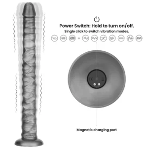 Lovetoy Vibrax Slider 16" King Size Vibrating Anal Toy