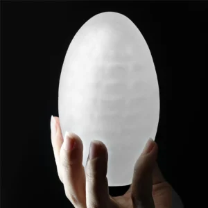 Lovetoy Giant Egg Grind Ripples Edition TPE Male Masturbator, Transparent