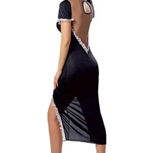 Paris Hollywood 3-Piece Black Nun Costume with Veil and Panties