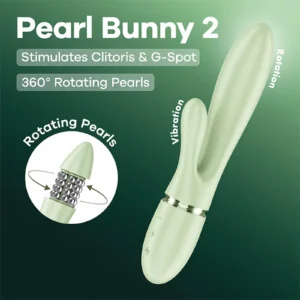 Satisfyer Pearl Bunny 2 Dual-Action Rabbit Vibrator – Light Green