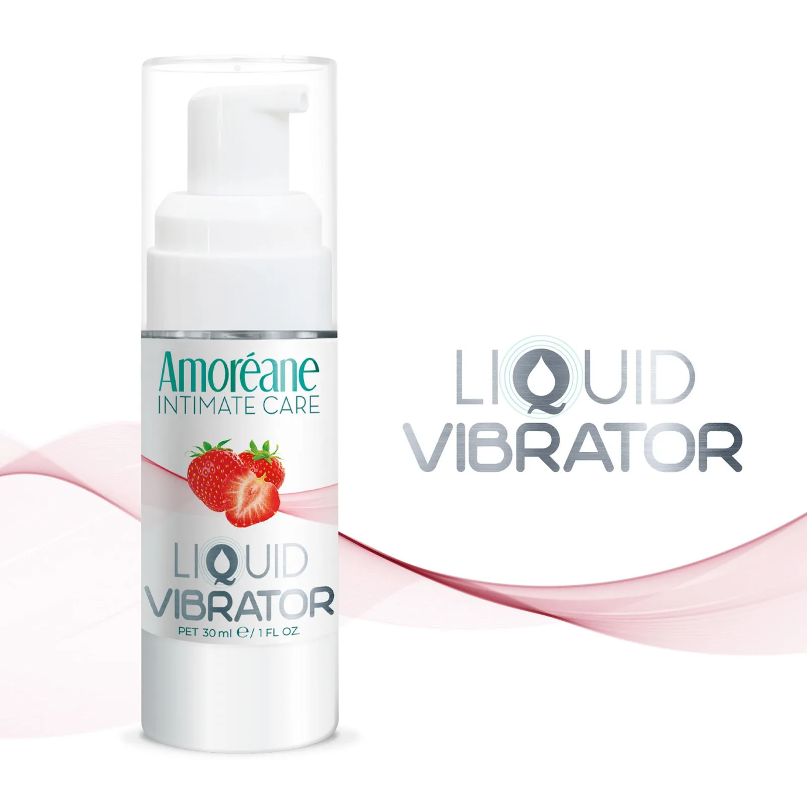 Amoreane Liquid Vibrator Strawberry Water-Based Lubricant 30 ml