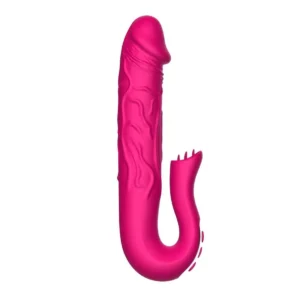 B - Series Cute Realistic Tongue Stimulating Dildo Vibrator