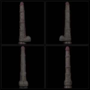 Lovetoy Realistic Big Dildo 40 cm – гибкий фаллоимитатор с присоской