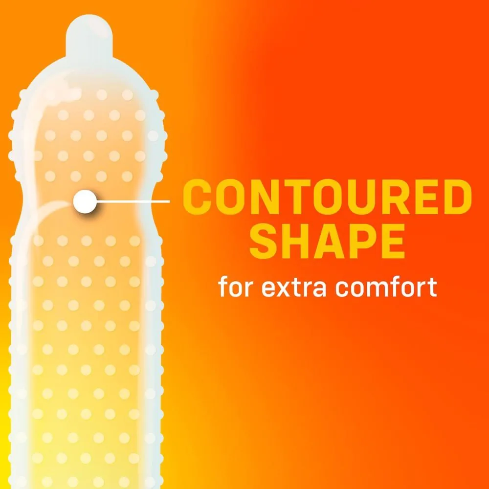 ONE Super Studs — Ribbed Condoms, 12 pcs