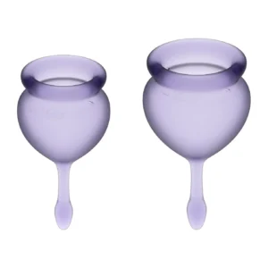 Satisfyer Feel Good Menstrual Cup 15 ml + 20 ml, Set of 2, Lilac