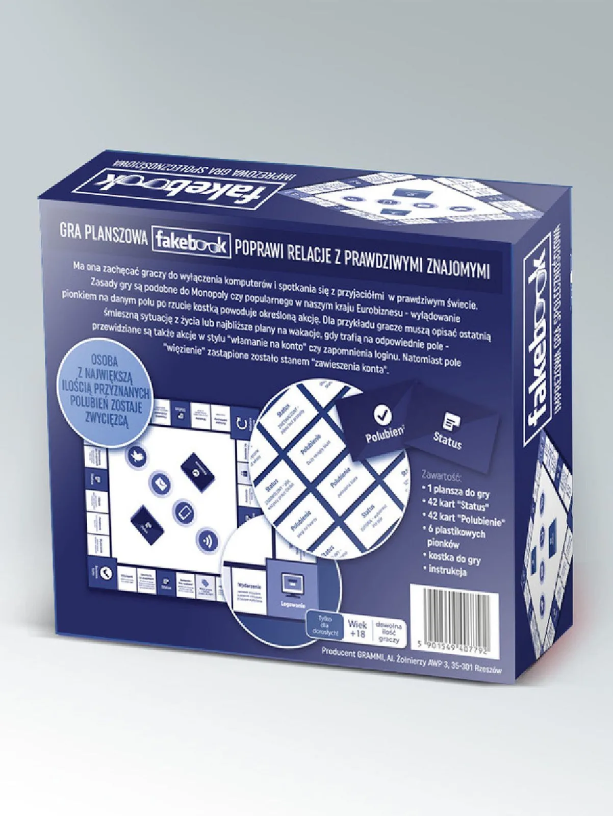 Grammi Gry-fakebook Board Game