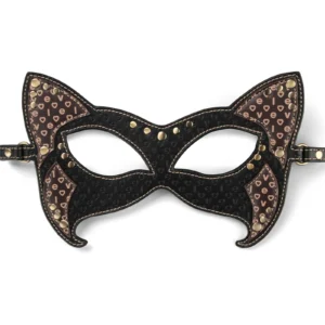 MASK BDSM Skórzana Maska z Wbudowanym Knebel — Lovetoy