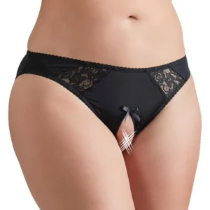 Cottelli CURVES Crotchless Briefs 3XL – Open Lace Panties