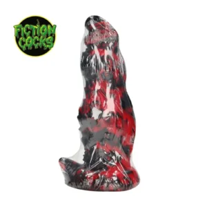 Fiction Cocks Hell Night Fiend Silicone Fantasy Dildo – Red and Black