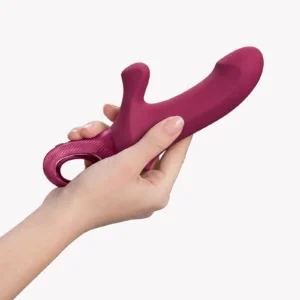 Fun Factory Bi Stronic Curve Thrusting Vibrator, Wine Red