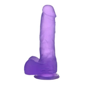 Lovetoy Jelly Studs Crystal Dildo Medium Purple