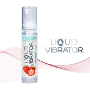 Amoreane Liquid Vibrator Strawberry, żel wibrujący 10 ml