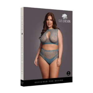 Le Désir Duo Net Key-Hole Bra Set – Queen Size Blue