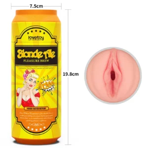 Lovetoy Pleasure Brew Masturbator – Soft TPE Texture in Blond Ale Style