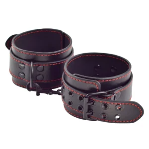 Lovetoy Bondage Fetish Pleasure Ankle Cuffs – Padded Faux Leather Restraints