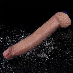 Lovetoy Real Soft 11" Rechargeable Silicone Vibrating Dildo