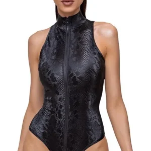Cottelli PARTY Body Snake S — snakeskin-effect bodysuit