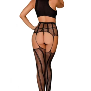 Rougir de Desir Fishnet Top and Tights Set