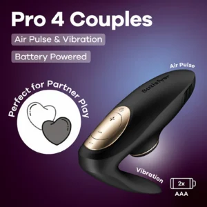 Satisfyer Pro 4 Couples Couple Vibrator with Air Pulse and Vibration