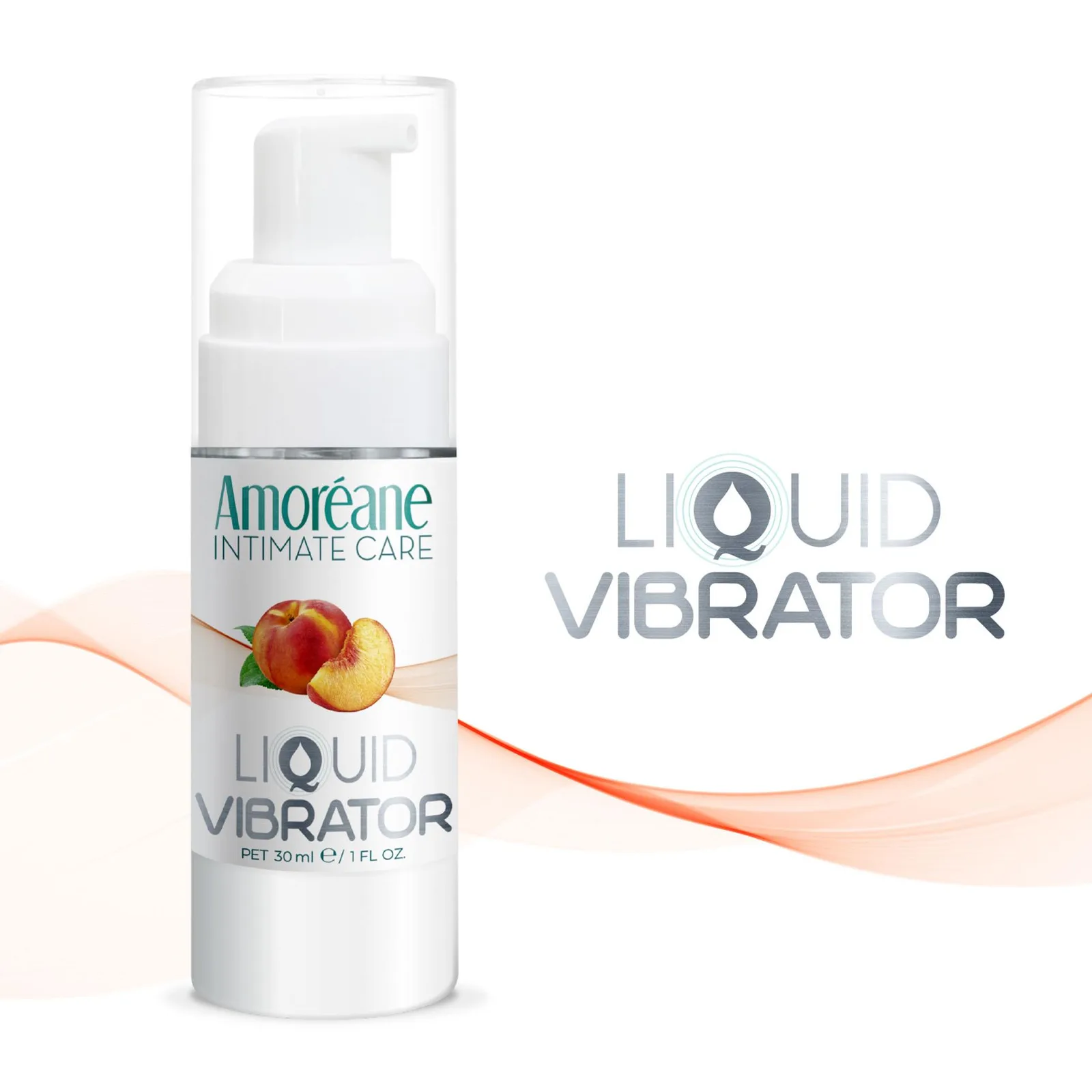 Amoreane Liquid Vibrator Peach 30 ml