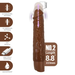 Pretty Love Kessler Realistic Thrusting Vibrating Dildo