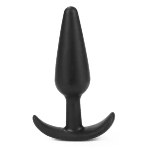 LURE ME Classic Anal Plug S – Silicone Butt Plug with Anchor Base, Black